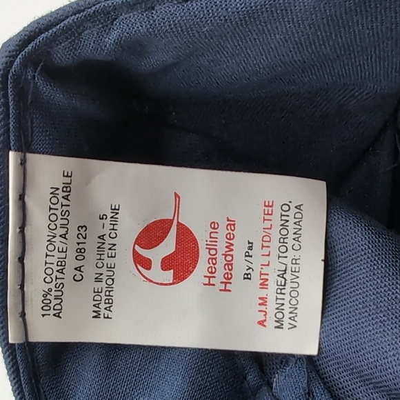 Headline| NWOT Monarch Cable TV Blue Sports Cap Snap Back - Picture 6 of 7